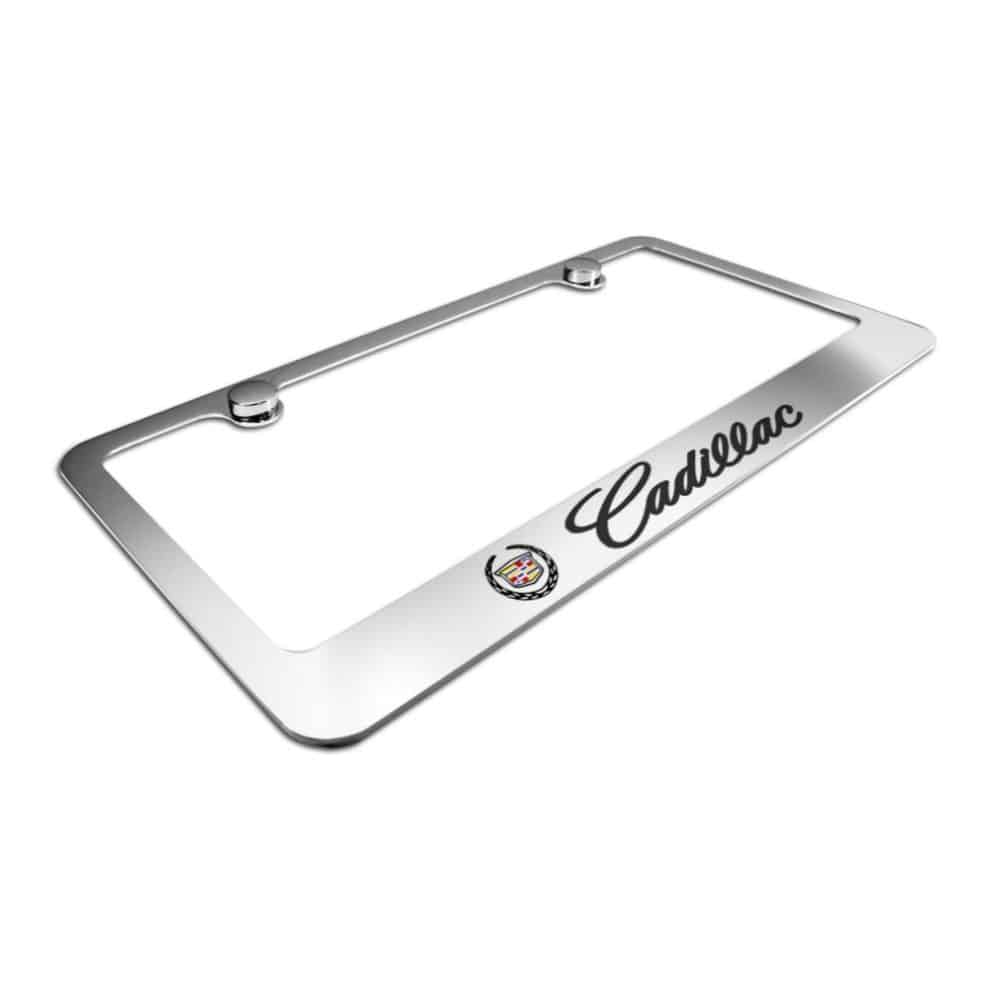 Chrome Cadillac License Plate Frame Cadillac Accessory