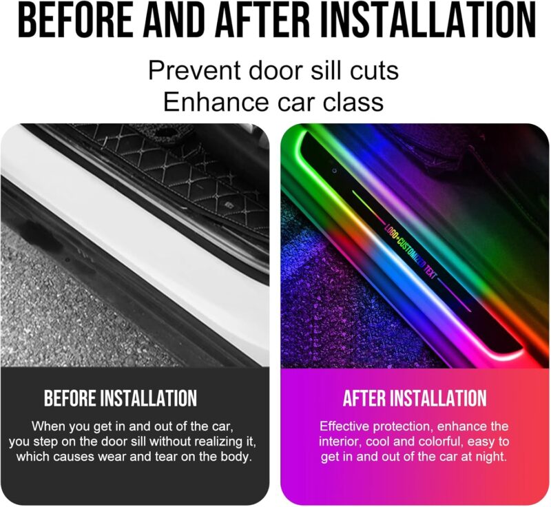LED Cadillac Illuminated Door Sills